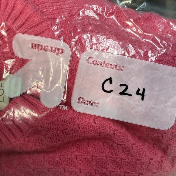 LOFT Women's Pink Pointelle Knit Raglan Sleeve Sweater - Size XS - Picture 7 of 7